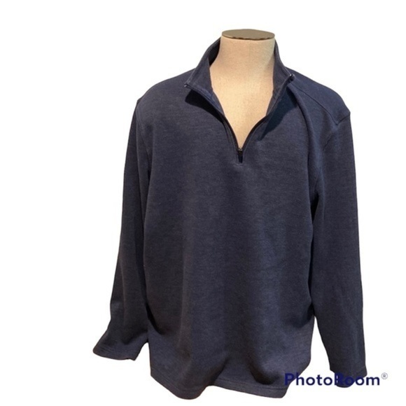 Eddie Bauer Other - Eddie Bauer 1/2 zip Big & Tall Men’s Heather blue  zip pullover